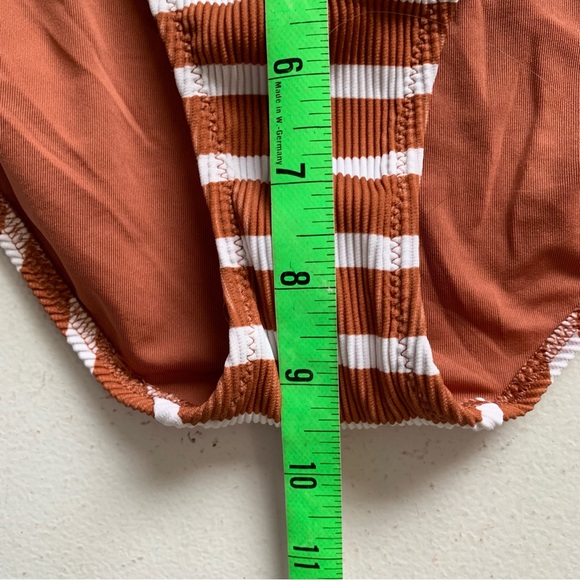 Aerie Size Large Ribbed Bottom in Brown & White Stripe NWT - Picture 16 of 16
